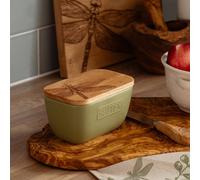 Selbrae House Dragonfly Sage Green Butter Dish in Light Green Selbrae House Light Green