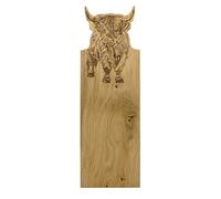 Selbrae House Framed Oak Serving Board - Medium - Highland Cow in Light Brown Selbrae House Light Brown