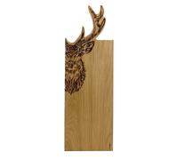 Selbrae House Framed Oak Serving Board - Medium - Stag in Light Brown Selbrae House Light Brown