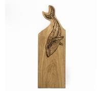 Selbrae House Framed Oak Serving Board - Medium - Whale in Light Brown Selbrae House Light Brown