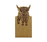 Selbrae House Framed Oak Serving Board - Small - Highland Cow in Light Brown Selbrae House Light Brown