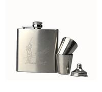 Selbrae House Hip Flask & Cup Set - Shooting in Brown Selbrae House Brown