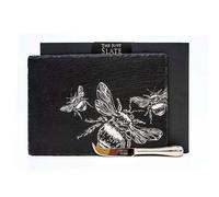 Selbrae House Just Slate Company Bee Slate Cheese Board & Knife Gift Set
