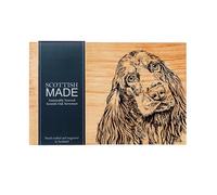 Selbrae House Just Slate Company Cocker Spaniel 30cm Oak Serving Board