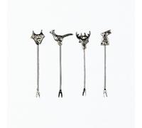 Selbrae House Just Slate Company Country Animals Set of 4 Olive Picks