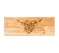 Selbrae House Just Slate Company Highland Cow Large Oak Serving Board