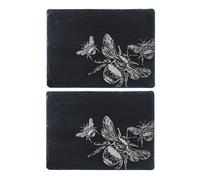 Selbrae House Just Slate Company Set of 2 Bee Slate Placemats