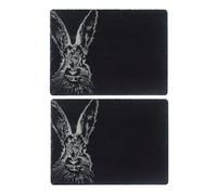 Selbrae House Just Slate Company Set of 2 Hare Slate Placemats
