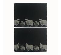 Selbrae House Just Slate Company Set of 2 Sheep Slate Place Mats