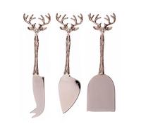Selbrae House Just Slate Company Set of 3 Stag Cheese Knives