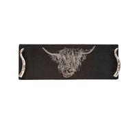 Selbrae House Just Slate Company Small Highland Cow Slate Serving Tray