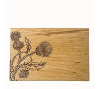 Selbrae House Oak 30cm Board - Thistle Trio in Light Brown Selbrae House Light Brown