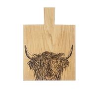 Selbrae House Oak Paddle - Medium - Highland Cow in Light Brown Selbrae House Light Brown