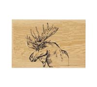 Selbrae House Oak Serving Board - 30cm - Moose in Light Brown Selbrae House Light Brown