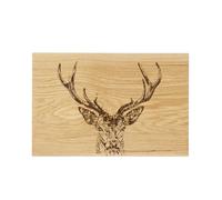 Selbrae House Oak Serving Board - 30cm - Stag Prince in Light Brown Selbrae House Light Brown