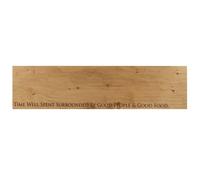 Selbrae House Oak Serving Platter - Large - Time Well Spent in Light Brown | Size: 1 Pack Selbrae House Light Brown 1 Pack