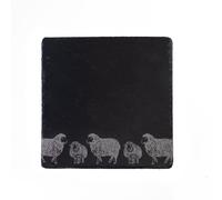 Selbrae House Sheep Slate Pot Stand in Black Selbrae House Black