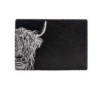 Slate Cheese Board Highland Cow in Black | Charlies