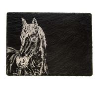 Selbrae House Slate Cheese Board - Horse Portrait in Dark Grey | Size: 1 Pack Selbrae House Dark Grey 1 Pack