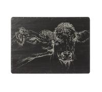 Slate Cheese Board - Kissing Cows Selbrae House Dark Grey 1 Pack