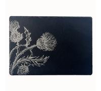 Selbrae House Slate Cheese Board - Thistle Trio in Dark Grey | Size: 1 Pack Selbrae House Dark Grey 1 Pack