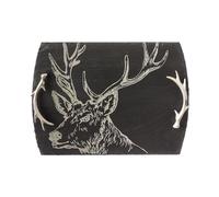 Selbrae House Slate Serving Tray - Medium - Stag in Dark Grey | Size: 1 Pack Selbrae House Dark Grey 1 Pack
