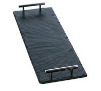 Selbrae House Slate Serving Tray - Small - Plain Handles - Gift Boxed in Dark Grey | Size: 1 Pack Selbrae House Dark Grey 1 Pack