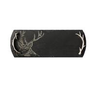 Selbrae House Slate Serving Tray - Small - Stag in Dark Grey | Size: 1 Pack Selbrae House Dark Grey 1 Pack