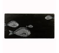 Selbrae House Slate Table Runner - Fish Repeat in Dark Grey | Size: 1 Pack Selbrae House Dark Grey 1 Pack