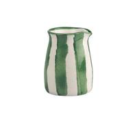Selbrae House Small Green Stripe Ceramic Jug