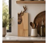 Selbrae House Stag Framed Beech Serving Board - Medium in Natural Selbrae House Natural