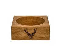 Selbrae House Stag Prince Oak Wine Bottle Coaster in Natural Selbrae House Natural