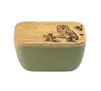 Selbrae House Tawny Owl Green Butter Dish in Light Green Selbrae House Light Green