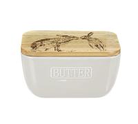 Selbrae House White Butter Dish - Kissing Hare | Size: 140 cm x 90 cm Selbrae House White 140 cm x 90 cm