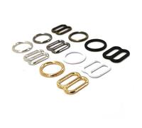 SELCOA 10Sets（20pcs） Metal Bra Strap Adjustment Buckles Underwear sliders Rings Clips For Lingerie Adjustment DIY Accessories