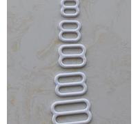 SELCOA 20pcs bra material metal bra strap hooks Nylon Coated Lingerie Figure 8 shape 0 shape and 9 shape 6mm/8mm/10mm/12mm/15