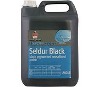 Selden A001B Seldur Black Pigmented Metalized Floor Polish, 5 L