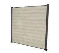 Select Composite 1.8M / 6Ft Fence Panel & Corner Post - 12 Antique Flat Composite Boards