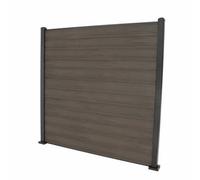 Select Composite 1.8M / 6Ft Fence Panel & Corner Post - 12 Coffee Flat Composite Boards