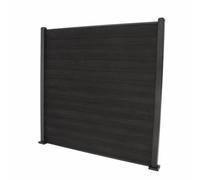 Select Composite 1.8M / 6Ft Fence Panel & Post - 12 Dark Grey Flat Composite Boards