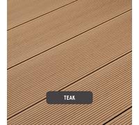 Select Composite 3.6M Core Teak Decking Board - 40 Boards - 21M2 - Low Maintenance - Slip Resistant