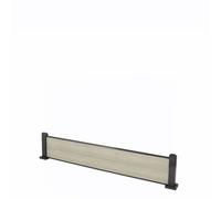 Select Composite Composite 0.3M / 1Ft Fence Panel & 096M Aluminium Corner Post - 2 Antique Flat Composite Boards