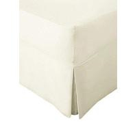 SELECT-ED® 100% EGYPTIAN COTTON Extra Deep Pleated Fitted Valance Sheets Hotel Quality (Cream, Double)
