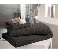 Select-ED® Luxuries 4 x Egyptian Cotton Hampton Towels Face Towel/Hand Towel/Bath Towel/Bath Sheets/Jumbo Bath Sheets (4 x Face Towel -, Charcoal)