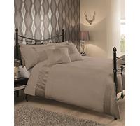 SELECT-ED® Luxuries Caprice Duvet Cover Bedding Set/Quilt Cover Single Double King Super King (SINGLE, LATTE / OYSTER)