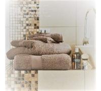 SELECT-ED® Luxuries Miami Towels Set Egyptian Cotton 700gsm Extra Soft Top Quality Miami Towels (Mocha/Natural, Bath Sheet 90 x 140 cm)