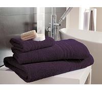 SELECT-ED® New 100% Egyptian Cotton Pack of 4 Hampton Super Soft Face, Hand,Bath Towels Bath Sheets (Purple/Plum, Hand Towels Pack of 4)