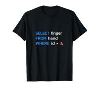 SELECT finger FROM hand WHERE id = 3 SQL Developer T-Shirt