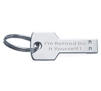 Select Gifts Keyring Flash Memory Stick Key USB 16GB Text I'm Retired Do It Yourself!