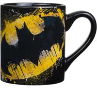 Select Goodness Bat man Splatter Paint Logo BPA Free Ceramic Mug, 14 Ounces